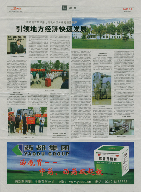 引領(lǐng)地方經(jīng)濟(jì)快速發(fā)展《消費(fèi)日報》